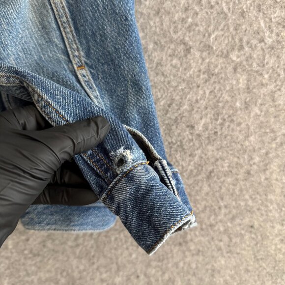 Tommy Hilfiger Embroidered Denim Jacket Flag Lined Medium - Picture 8 of 8